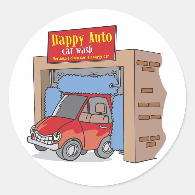 Happy Auto auto Lash Stickers (Devant)