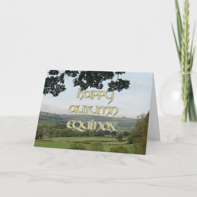 Happy Autumn Equinox Card Karte (Vorderseite)