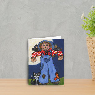 Happy Autumn Scarecrow Card Karte