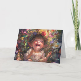 Happy Baby Digital Art Dankeskarte