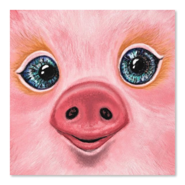 Happy Baby Pig Funny Tapete (Vorderseite)