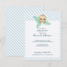 Happy Baby Sloth Baby shower Invitation