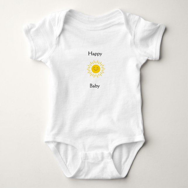 Happy Baby Smiling Sun One Piece Baby Strampler (Vorderseite)