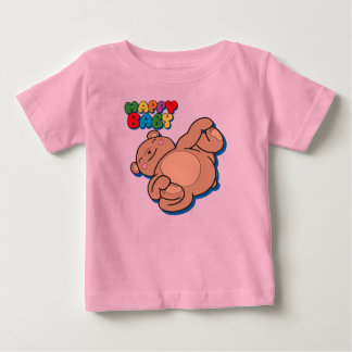 Happy Baby von Yoga Teddy Bear Baby T-shirt