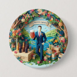 Happy Bachelor Party Button