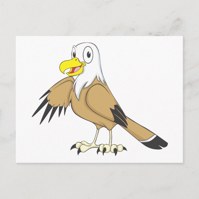Happy Bald Eagle Postkarte (Vorderseite)
