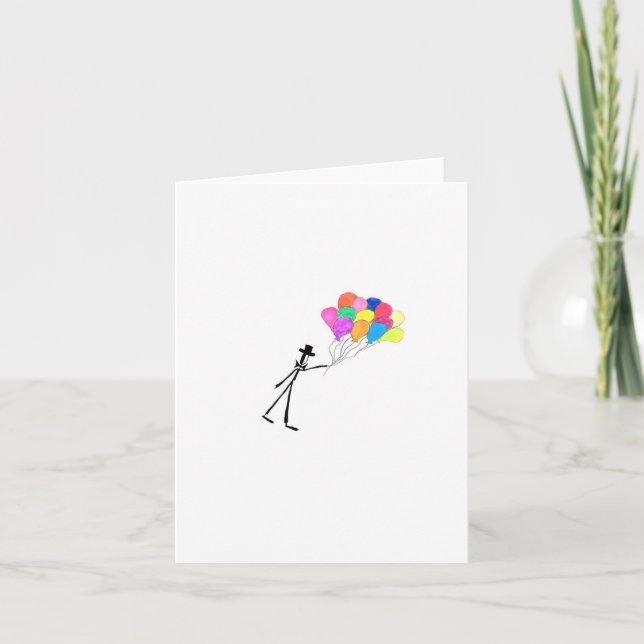 Happy Balloons Card Karte (Vorderseite)