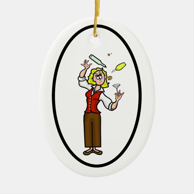 Happy Barkeeper Day Ornament - Barkeeper (Vorne)