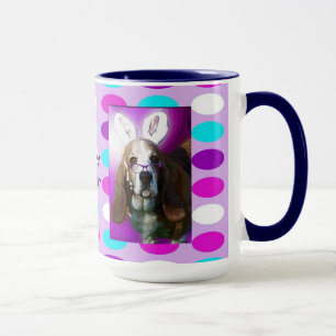 Happy Basset Hound Coffee Mug