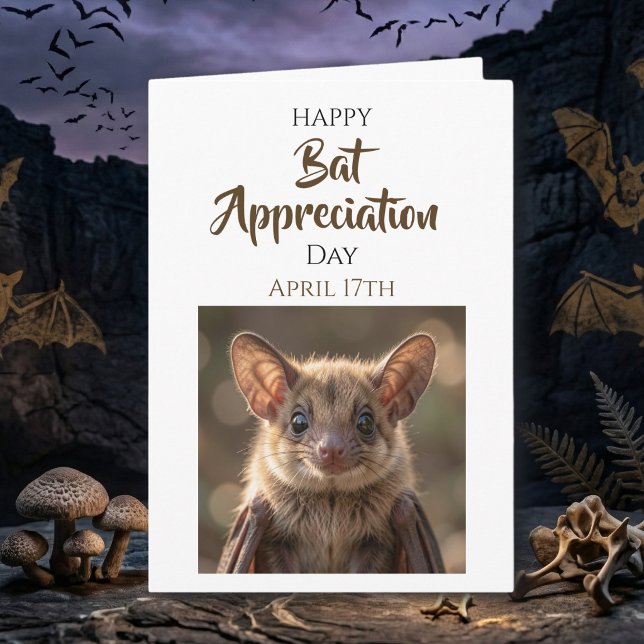 Happy Bat Appreciation Day | April 17th Karte (Von Creator hochgeladen)