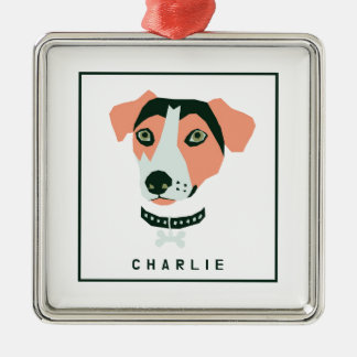 Happy Beagle Custom Ornament Aus Metall
