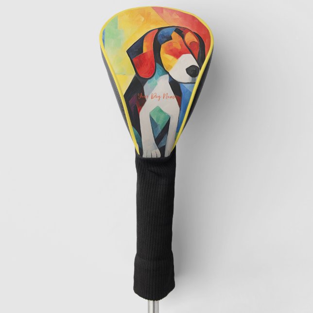 Happy Beagle Dog 03 - Kaori Golf Headcover (Vorderseite)
