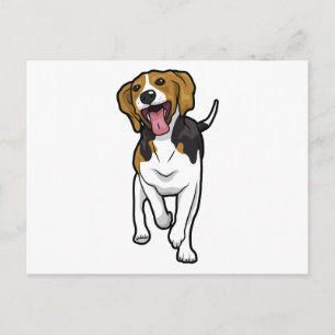 Happy Beagle Postkarte