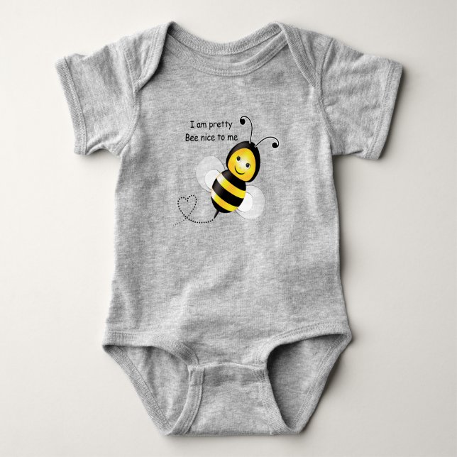 Happy Bee baby Shirt (Vorderseite)