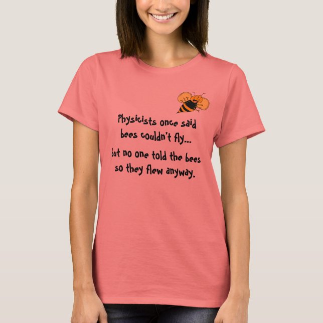 Happy Bee Cartoon T-Shirt (Vorderseite)