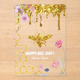 Happy Bee day Birthday Acryleinladungen