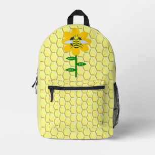Happy Bee Day Birthday Bumblebee Bedruckter Rucksack