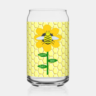 Happy Bee Day Birthday Bumblebee Dosenglas