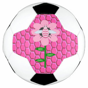 Happy Bee Day Girl Pink Birthday Hummel Fußball