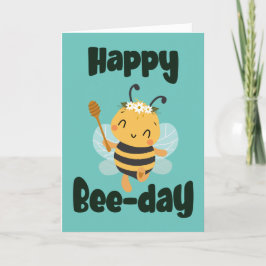 Happy Bee Day mit Niedlicher Bienengeklappter Kart Programm