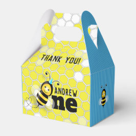 Happy Bee First Birthday Gable Box Geschenkschachtel