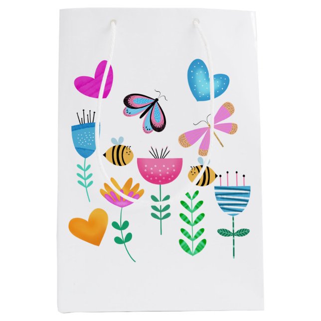 Happy Bee Garden Mittlere Geschenktüte (Vorderseite)