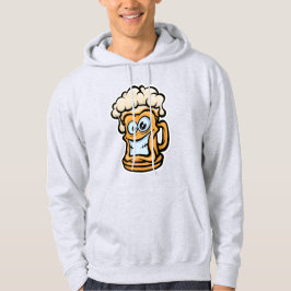Happy Beer Tasse, Funny Illustration Hoodie