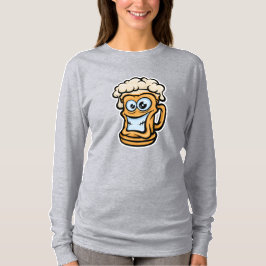 Happy Beer Tasse, Funny Illustration T-Shirt