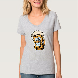 Happy Beer Tasse, Funny Illustration T-Shirt