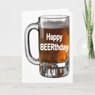 Happy BEERTHDAYBeer Geburtstagskarte Karte