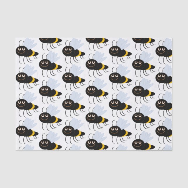 Happy Bees Tissue Paper Seidenpapier (Vorderseite)