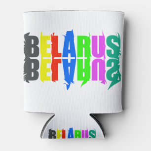Happy Belarus - farbenfrohe Briefe Dosenkühler