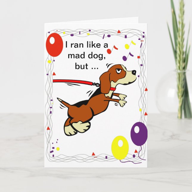 Happy Belated Geburtstag Karte (Vorderseite)