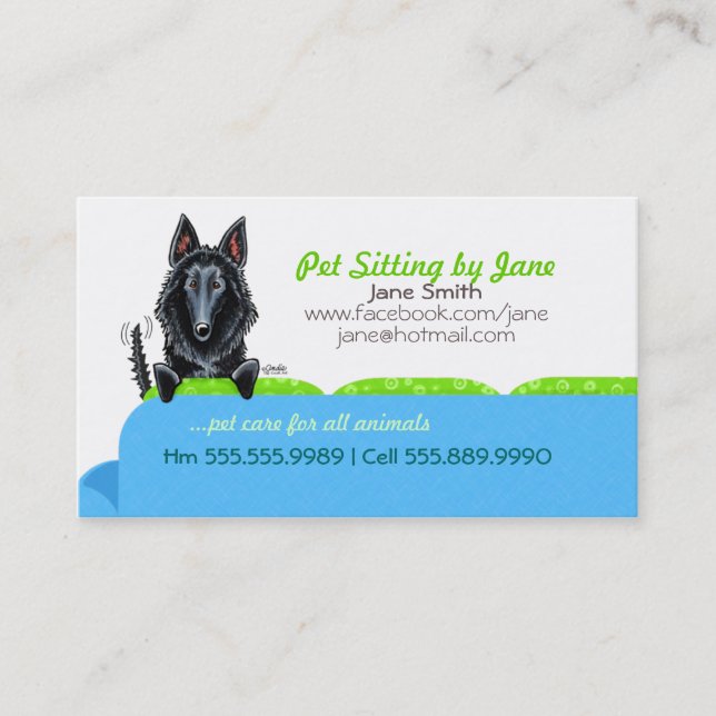 Happy Belgium SD Blue Couch Contact Card Telefonnummerkarte (Vorderseite)