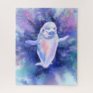 Happy Beluga Whale Baden - Migne Malerei 