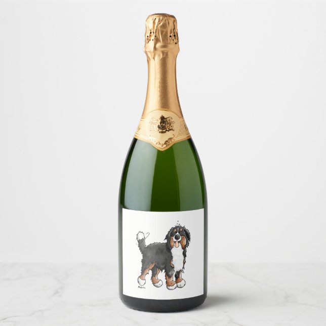 Happy Bernese Mountain Hund - Comic - Hunde - Cart (Vorderseite)