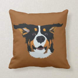 Happy Bernese Mountain Hund Kissen