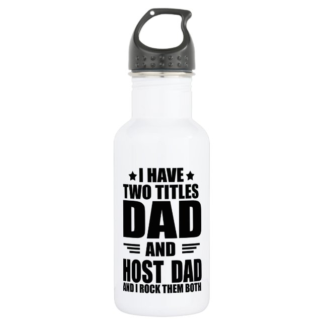 Happy besten Väter Tag Geschenke Ideen guten Host  Edelstahlflasche (Vorderseite)