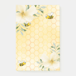 Happy bies honeycomb muster tropen florals post-it klebezettel