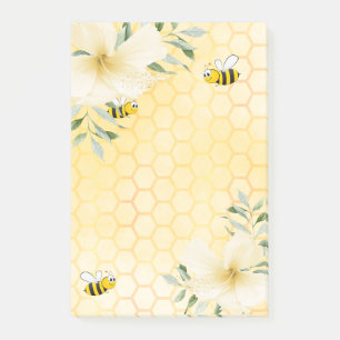 Happy bies honeycomb muster tropen florals post-it klebezettel