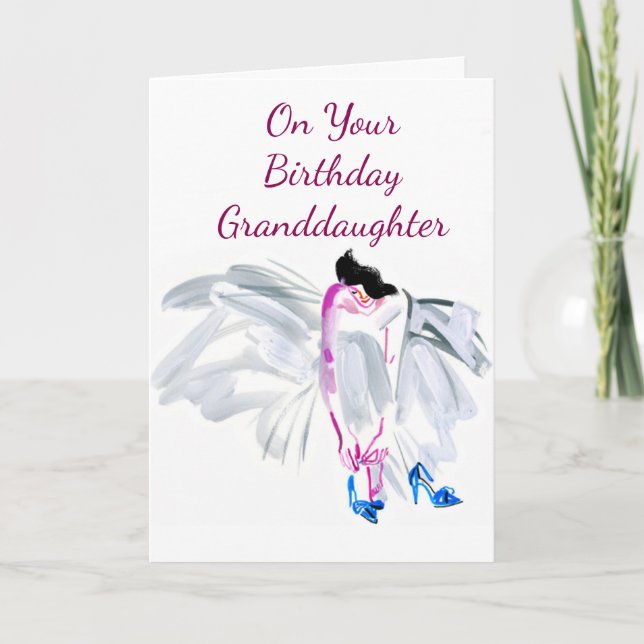 HAPPY **BIRHTDAY GRANDDAUGHTER** CARD KARTE (Vorderseite)