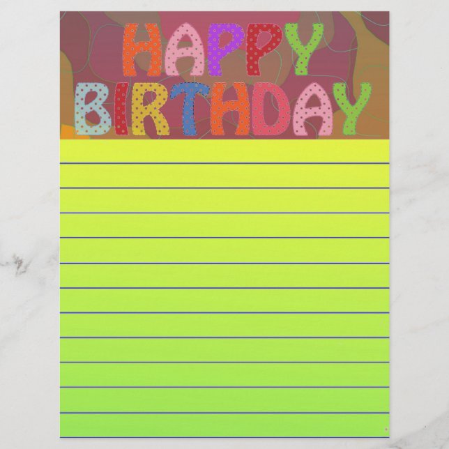 Happy Birthday (Vorderseite)