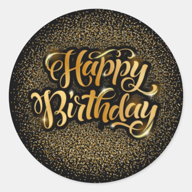 Happy Birthday 1½ Zoll Round Stickers Sheet von 20 (Vorderseite)