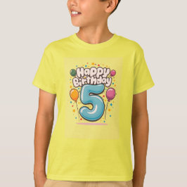 Happy Birthday 5 T-Shirt