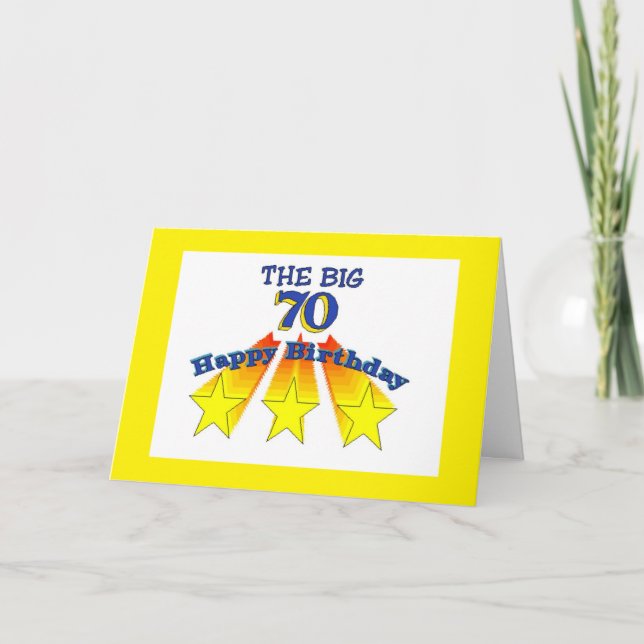 Happy Birthday 70 Christlich Card Karte (Vorderseite)