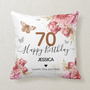 Happy Birthday 70 Personalisiert Throw Kissen
