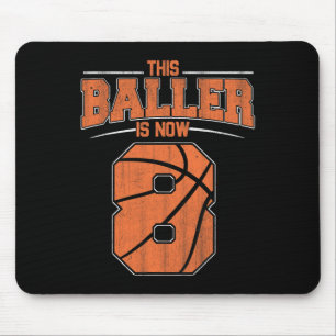Happy Birthday 8. 8 Jahre alt Bysketbyll Boys Eigh Mousepad