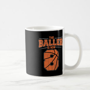 Happy Birthday 8. 8. Jährige Basketball Jungen Ach Kaffeetasse
