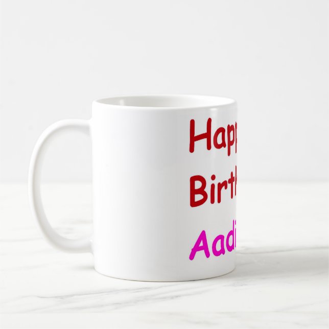 Happy Birthday Aadi Kaffeetasse (Links)
