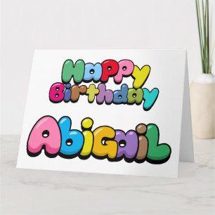 Happy Birthday Abigail Karte